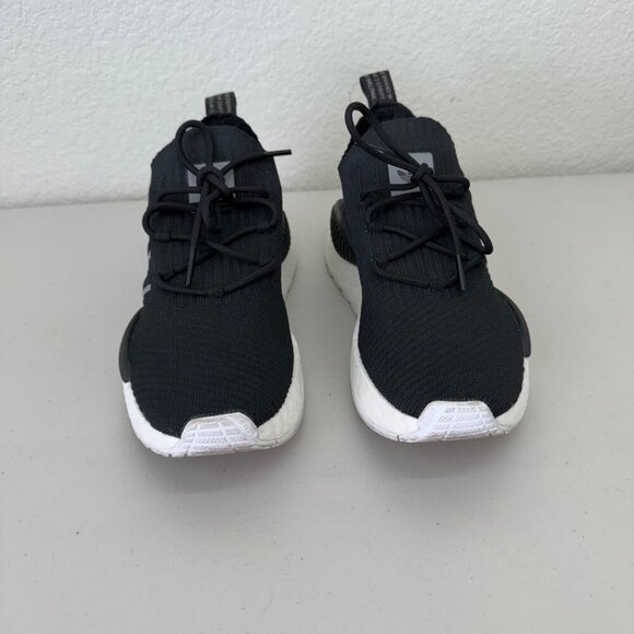 Adidas NMD W1 Core Black Knit Boost Running Sneakers Shoes IG0480 Womens size 7 - Picture 2 of 8